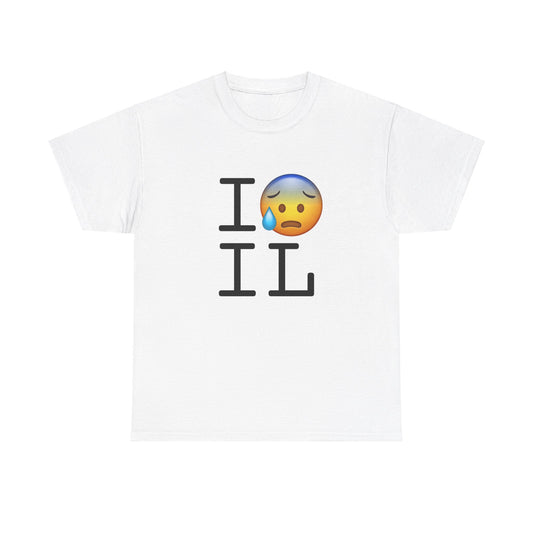 "I'm Anxiously Sweating in Illinois" Tee