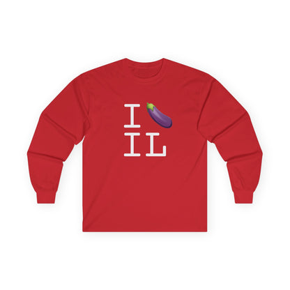 "I Eggplant Illinois" Long Sleeve Shirt
