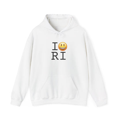 "I'm Happy about Rhode Island" Hoodie