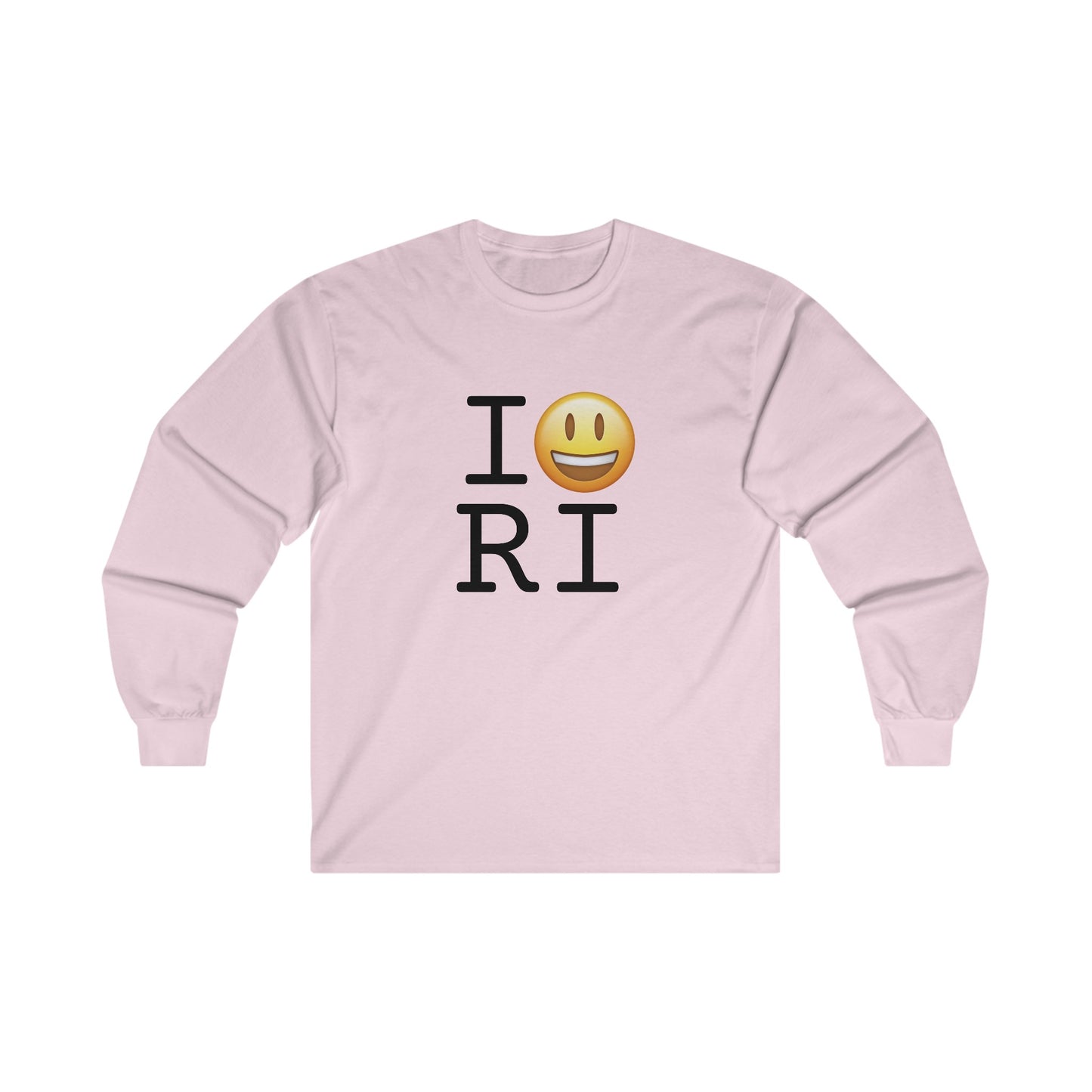 "I'm Happy about Rhode Island" Long Sleeve Shirt