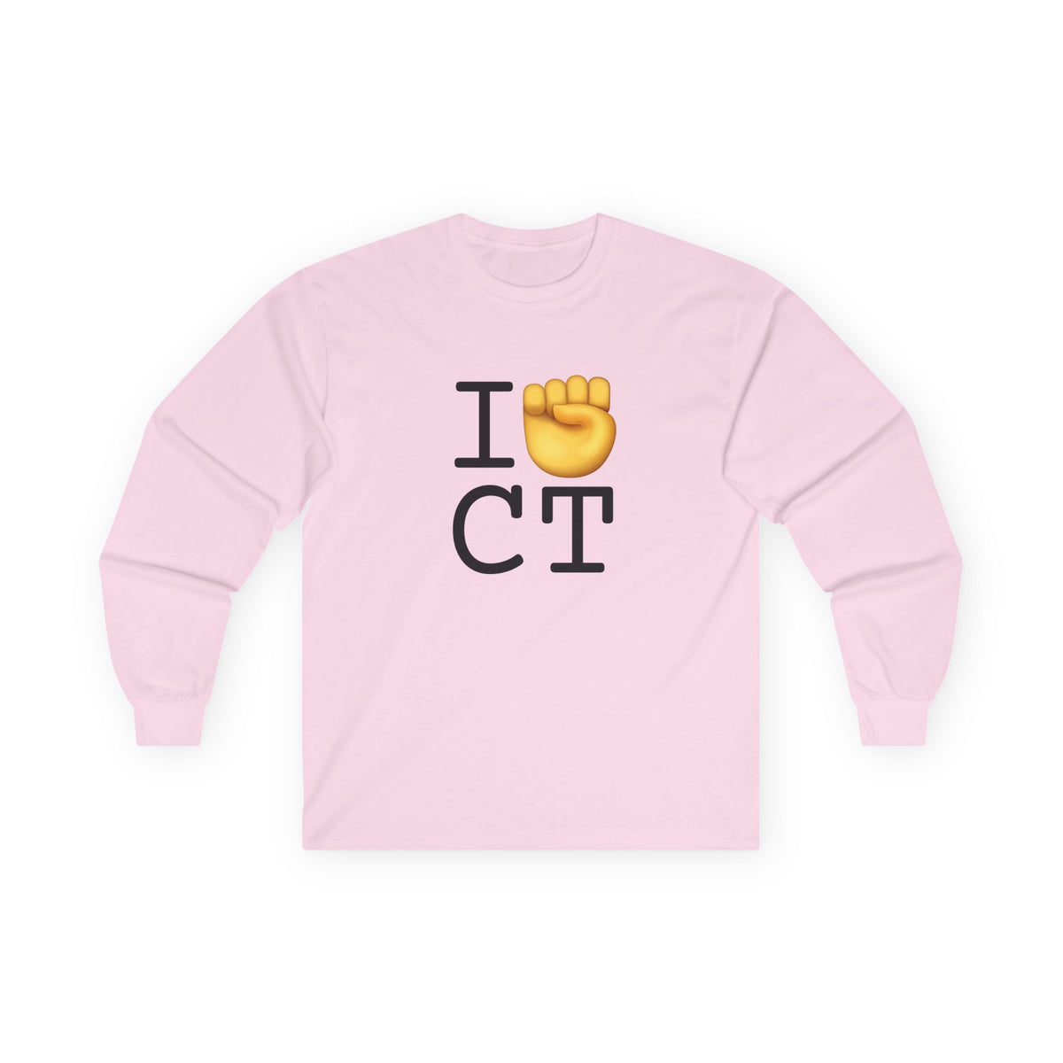 "I Raise my Fist with Connecticut" Long Sleeve Shirt