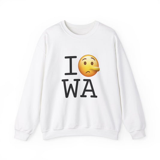 "I Lie about Washington" Sweatshirt