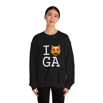 "I'm a Cat that Loves Georgia" Sweatshirt