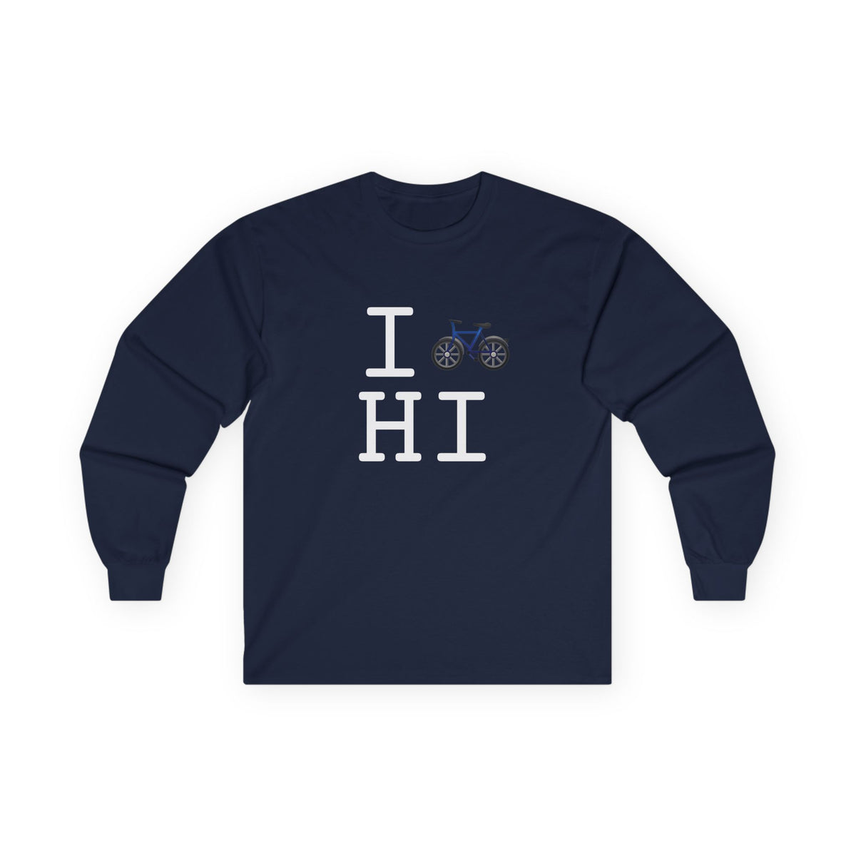 "I Bicycle Hawaii" Long Sleeve Shirt