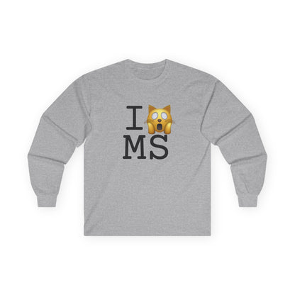 "I'm a Scaredy Cat about Mississippi" Long Sleeve Shirt
