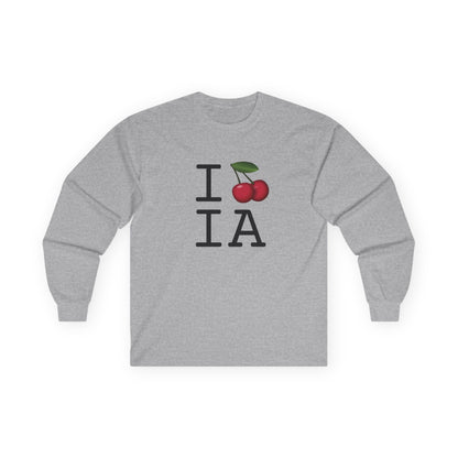 "I Cherry Iowa" Long Sleeve Shirt
