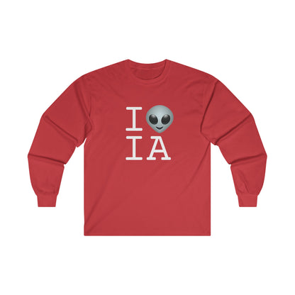 "I Feel Alien in Iowa" Long Sleeve Shirt