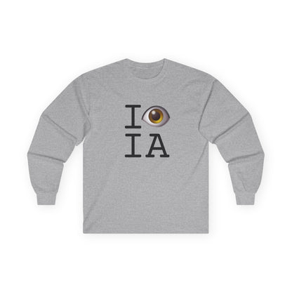 "I See (Eye) Iowa" Long Sleeve Shirt