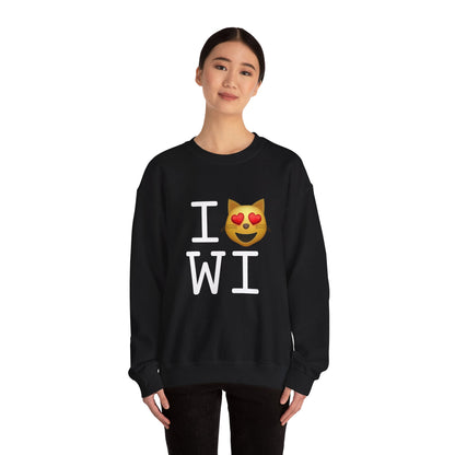 "I'm a Cat that Loves Wisconsin" Sweatshirt