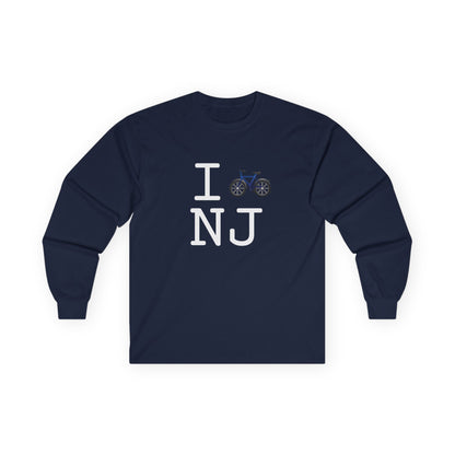 "I Bicycle New Jersey" Long Sleeve Shirt