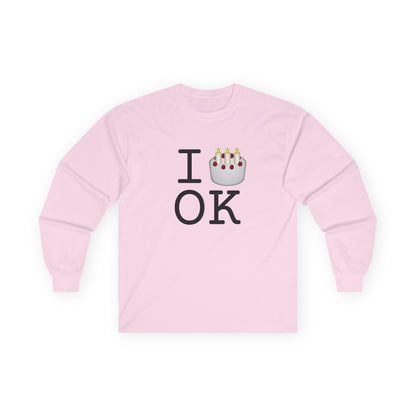 "I Birthday Cake Oklahoma" Long Sleeve Shirt