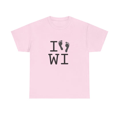 "I leave Footsteps in Wisconsin" Tee