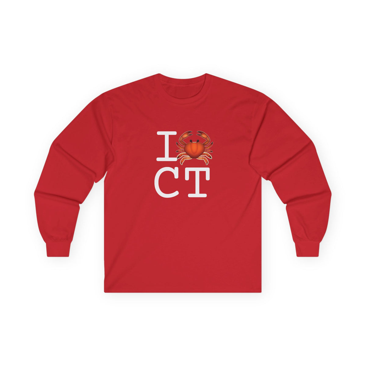 "I Crab Connecticut" Long Sleeve Shirt
