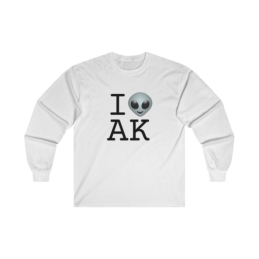 "I Feel Alien in Alaska" Long Sleeve Shirt