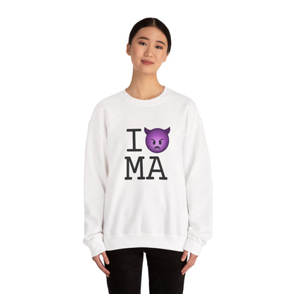"I'm an Angry Devil about Massachusetts" Sweatshirt