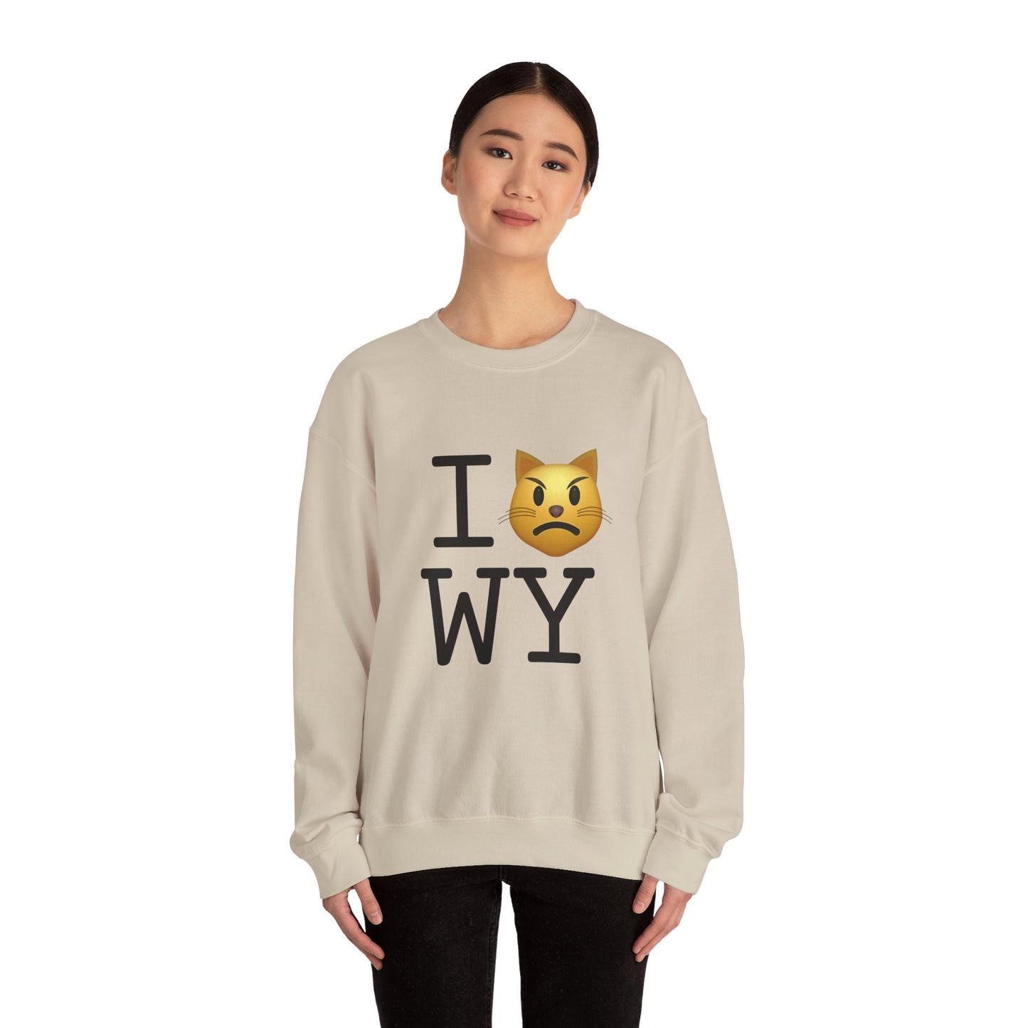 "I'm an Angry Cat about Wyoming" Sweatshirt