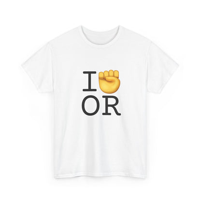 "I Raise my Fist with Oregon" Tee