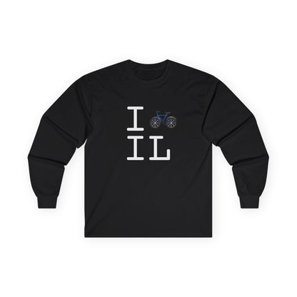 "I Bicycle Illinois" Long Sleeve Shirt