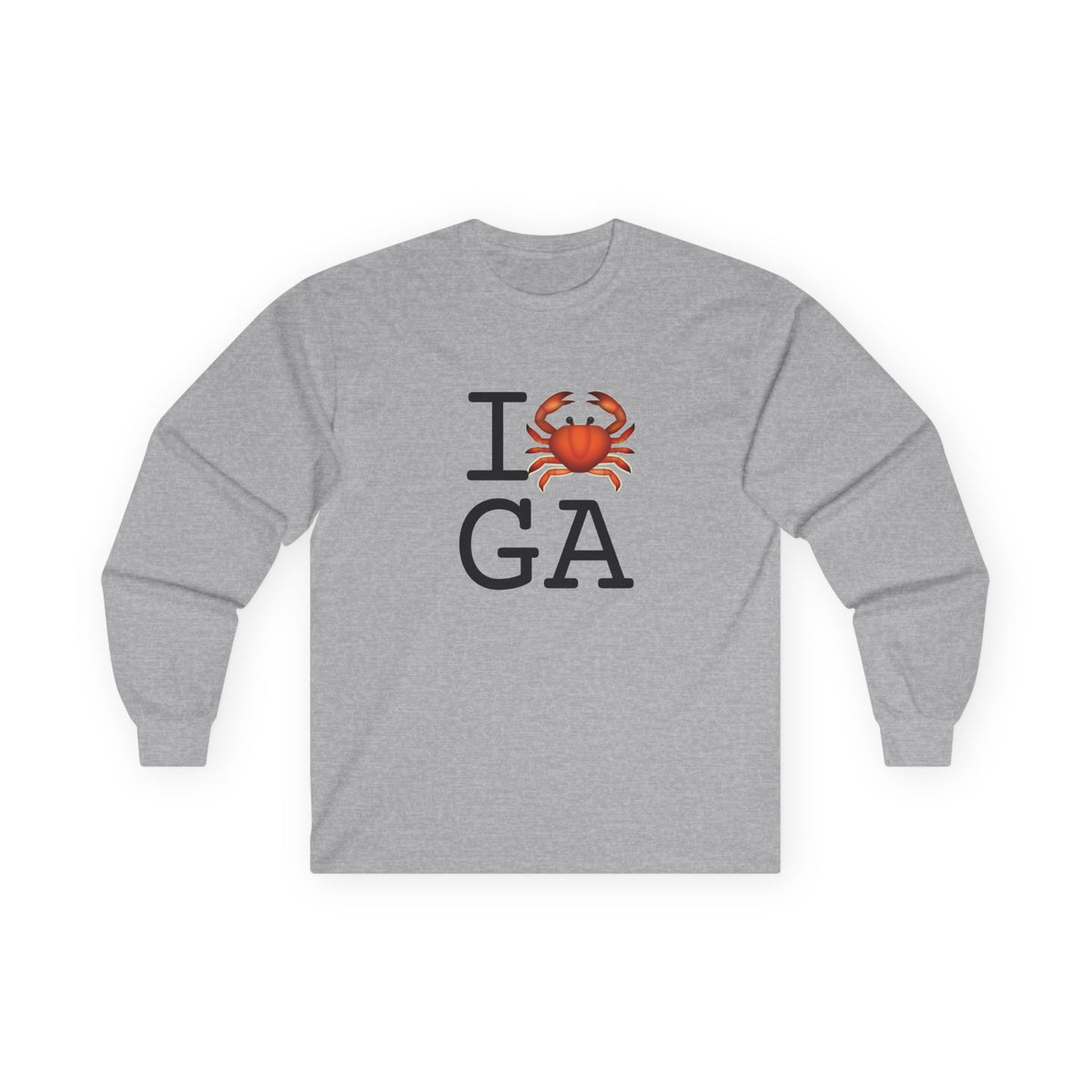 "I Crab Georgia" Long Sleeve Shirt