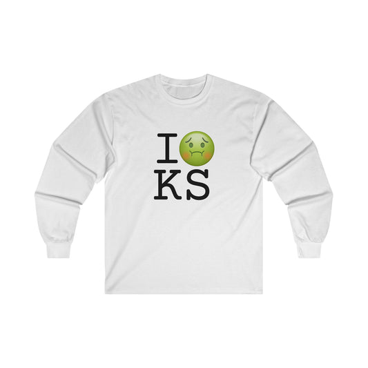 "I'm Nauseous about Kansas" Long Sleeve Shirt