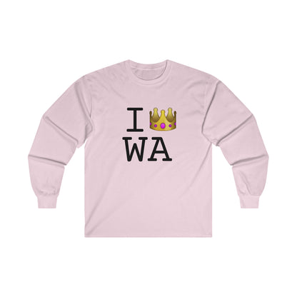 "I'm Royalty (Wear a Crown) in Washington" Long Sleeve Shirt