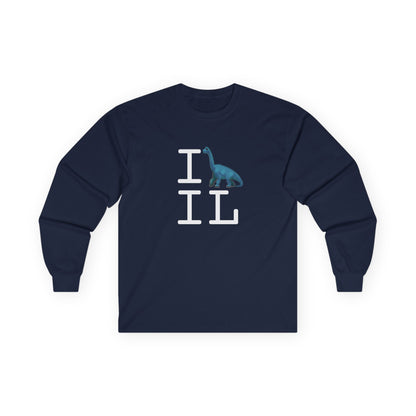 "I'm a Dinosaur in Illinois" Long Sleeve Shirt