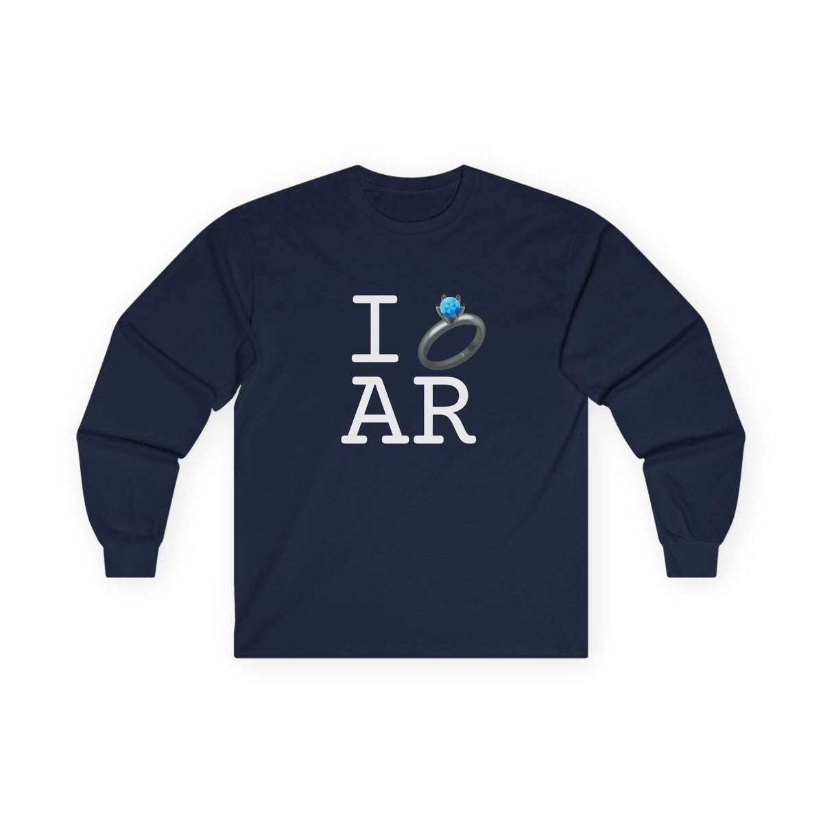 "I'm Married to (Diamond Ring) Arkansas" Long Sleeve Shirt