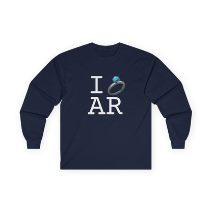 "I'm Married to (Diamond Ring) Arkansas" Long Sleeve Shirt