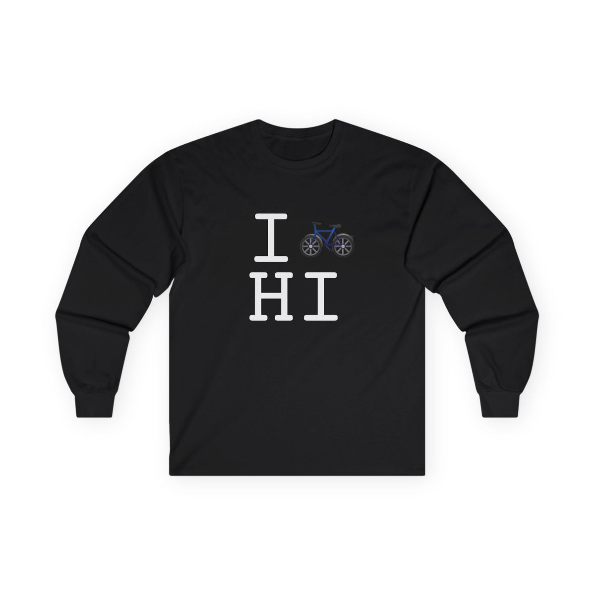 "I Bicycle Hawaii" Long Sleeve Shirt