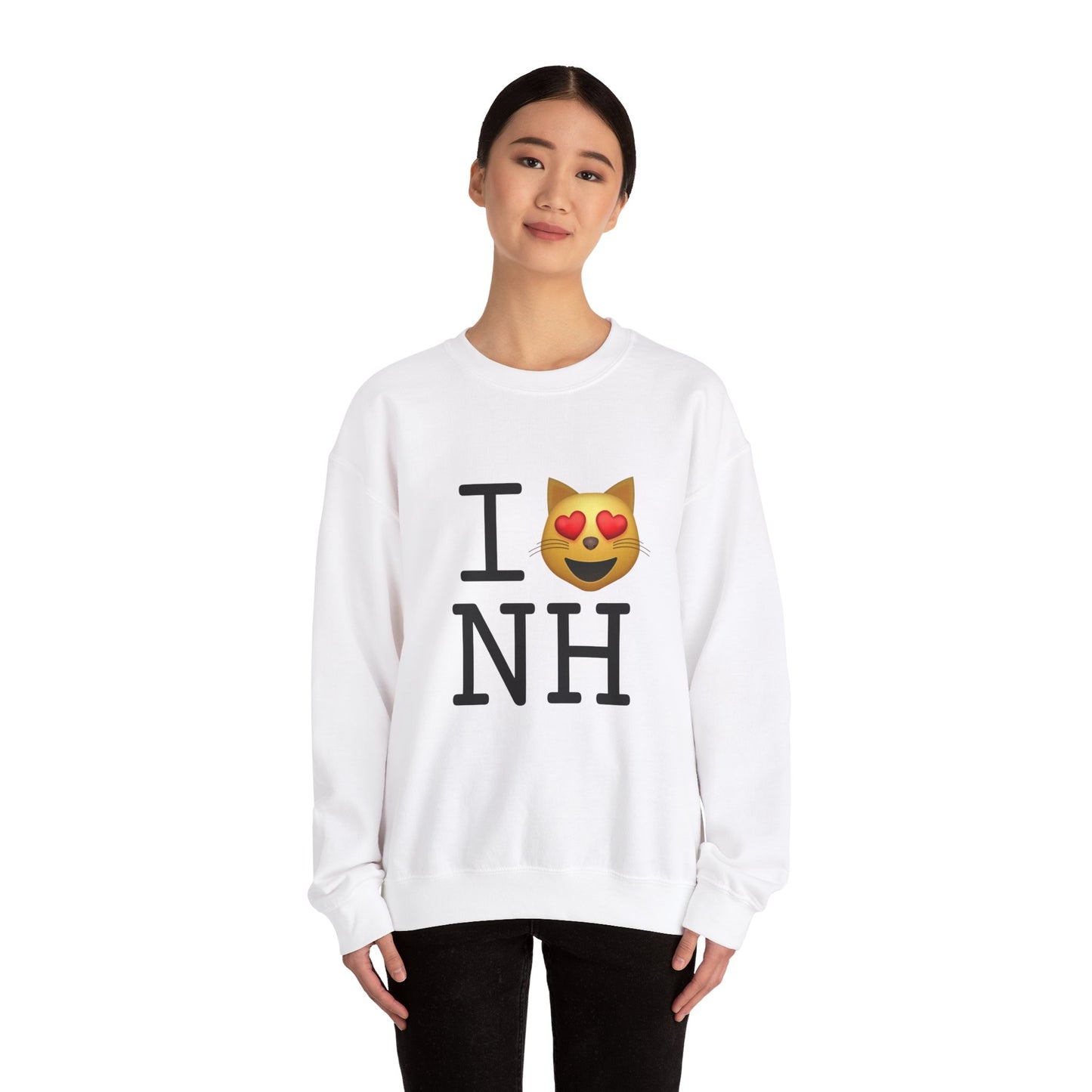 "I'm a Cat that Loves New Hampshire" Sweatshirt