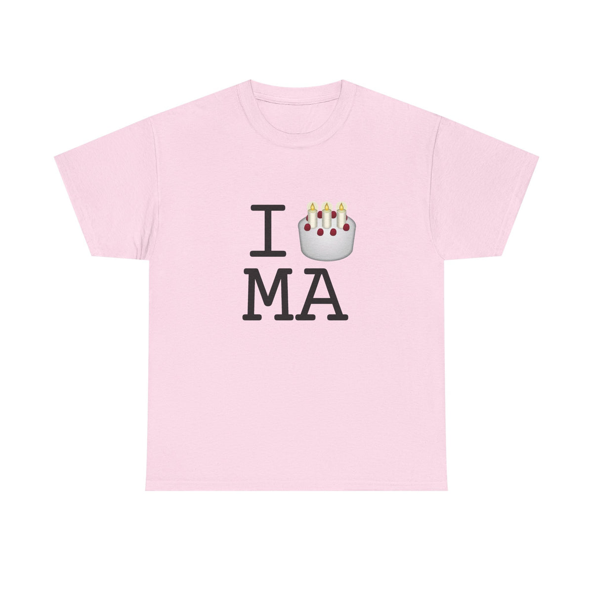 "I Birthday Cake Massachusetts" Tee