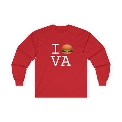 "I Cheeseburger Virginia" Long Sleeve Shirt