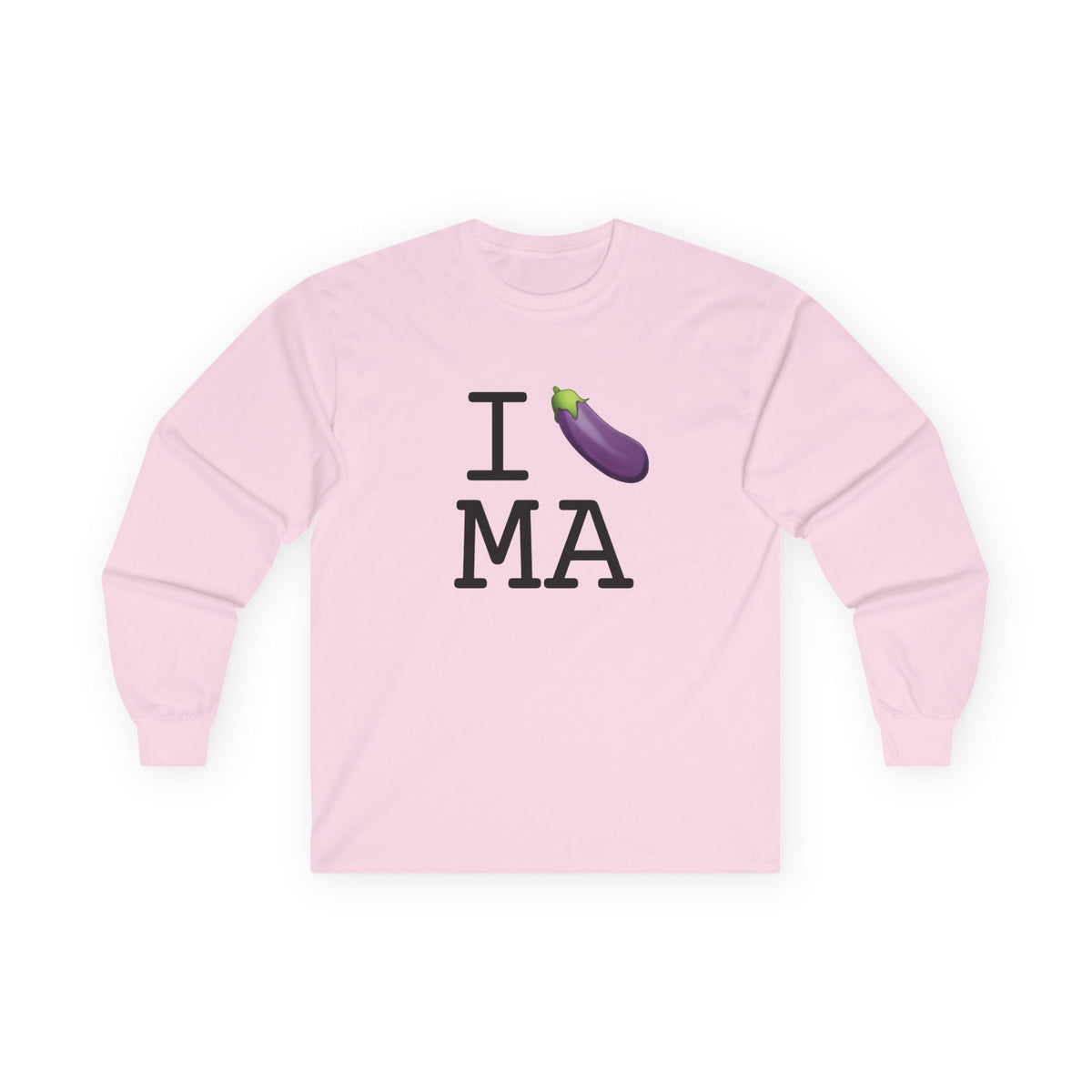 "I Eggplant Massachusetts" Long Sleeve Shirt