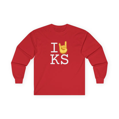 "I Rock On with Kansas" Long Sleeve Shirt