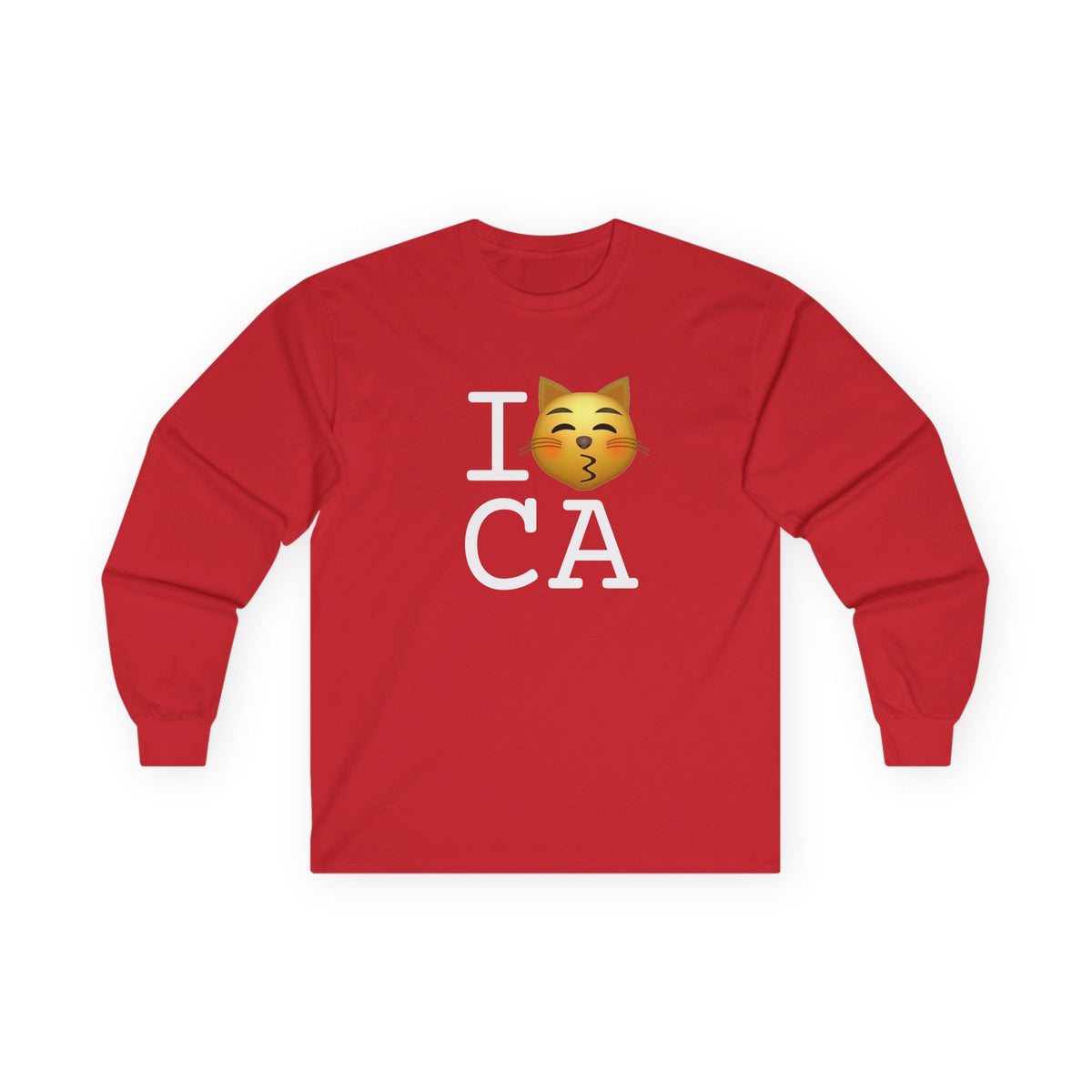 "I'm a Kissing Cat toward California" Long Sleeve Shirt