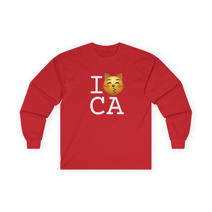 "I'm a Kissing Cat toward California" Long Sleeve Shirt