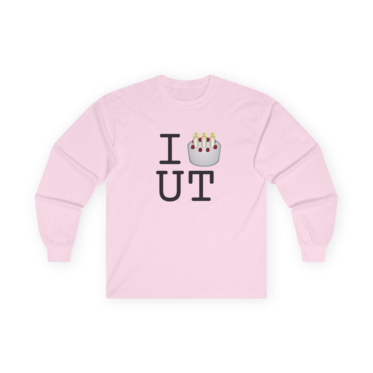 "I Birthday Cake Utah" Long Sleeve Shirt