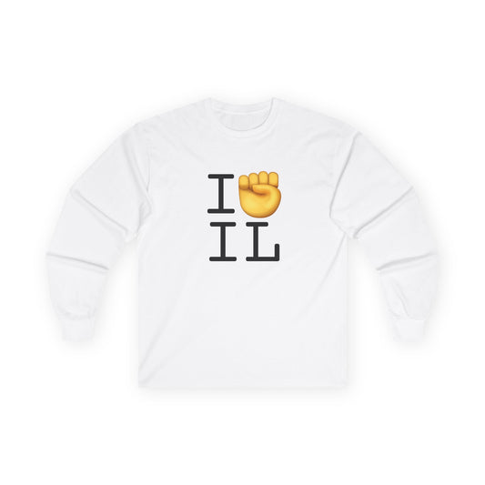 "I Raise my Fist with Illinois" Long Sleeve Shirt
