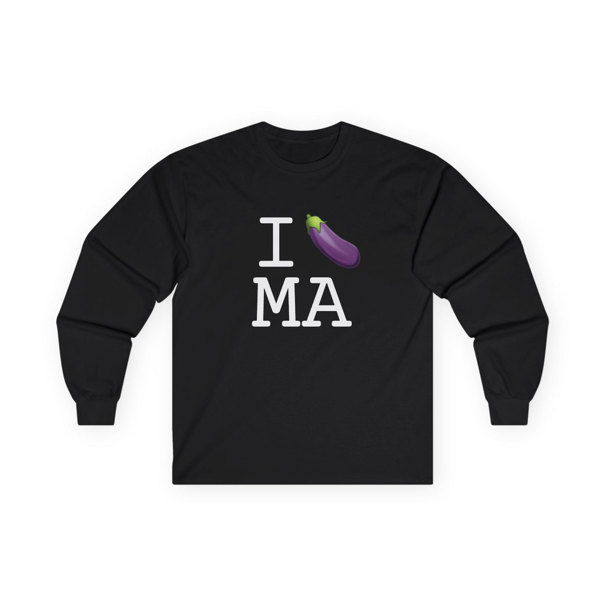 "I Eggplant Massachusetts" Long Sleeve Shirt
