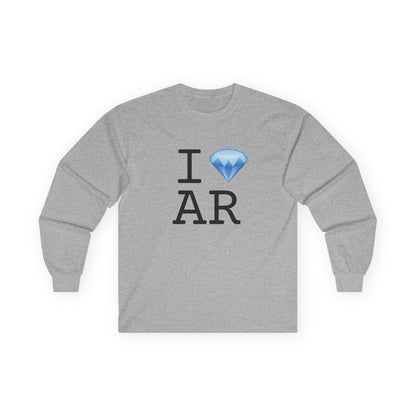 "I Diamond Arkansas" Long Sleeve Shirt