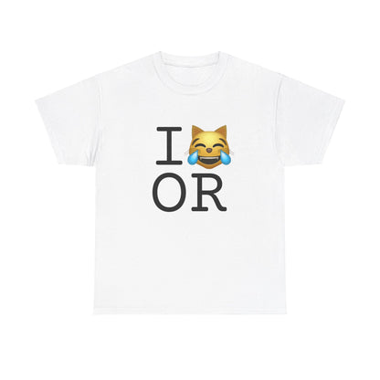 "I'm Laughing like a Cat at Oregon" Tee