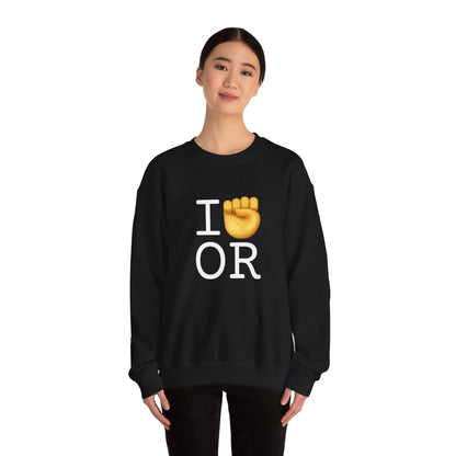 "I Raise my Fist with Oregon" Sweatshirt