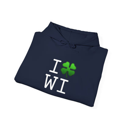 "I'm Lucky (Clover) in Wisconsin" Hoodie