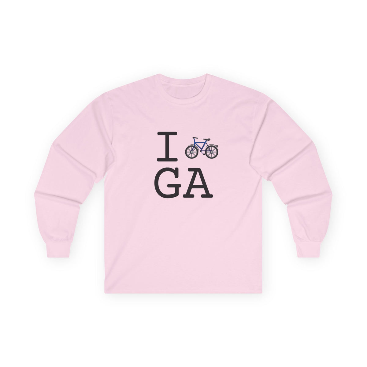 "I Bicycle Georgia" Long Sleeve Shirt