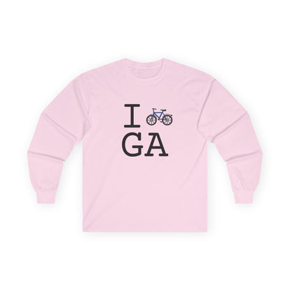 "I Bicycle Georgia" Long Sleeve Shirt