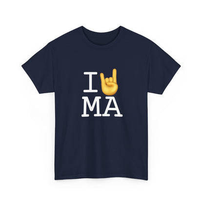 "I Rock On with Massachusetts" Tee