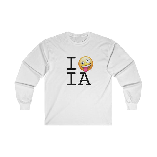 "I'm Crazy about Iowa" Long Sleeve Shirt