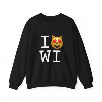 "I'm a Cat that Loves Wisconsin" Sweatshirt