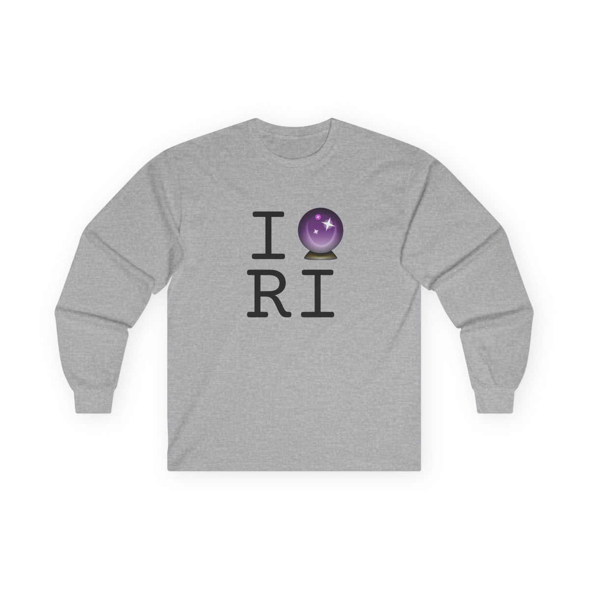 "I Predict the Future (Crystal Ball) of Rhode Island" Long Sleeve Shirt
