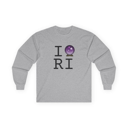 "I Predict the Future (Crystal Ball) of Rhode Island" Long Sleeve Shirt